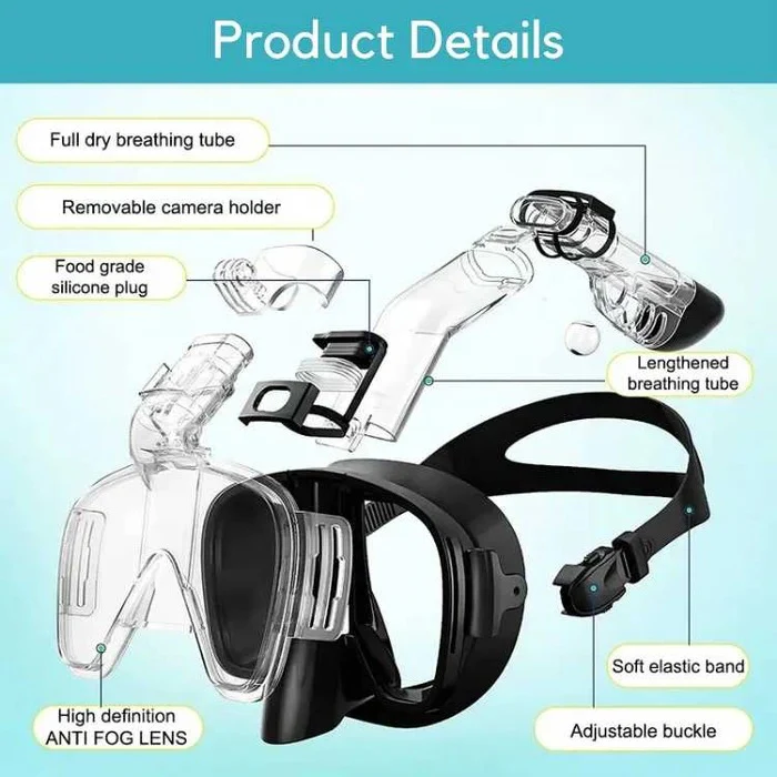 Snorkeling Mask with Dry Top System - Image 11