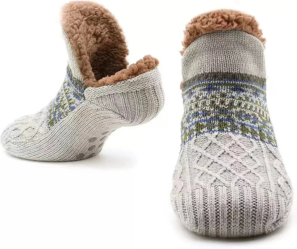 Snow Pattern Warm Socks for Winter - Image 9