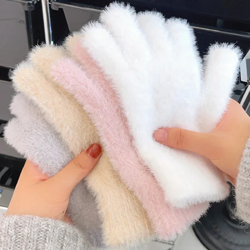 Soft Plush Winter Gloves for Women - Image 2