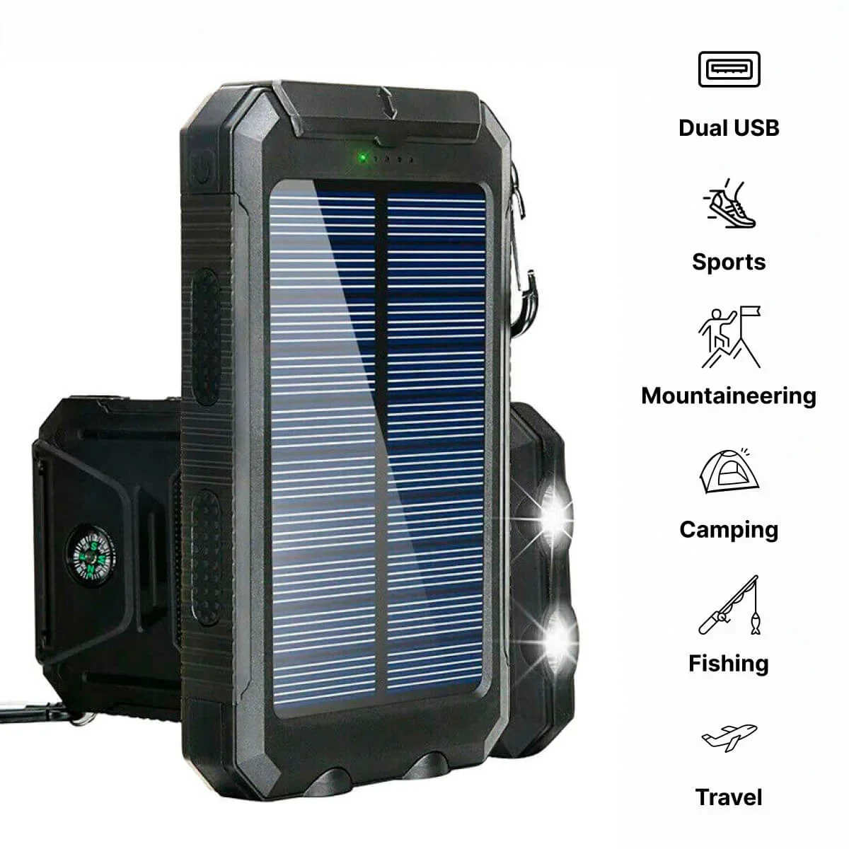 Solar Charger Waterproof Power Bank - Image 12