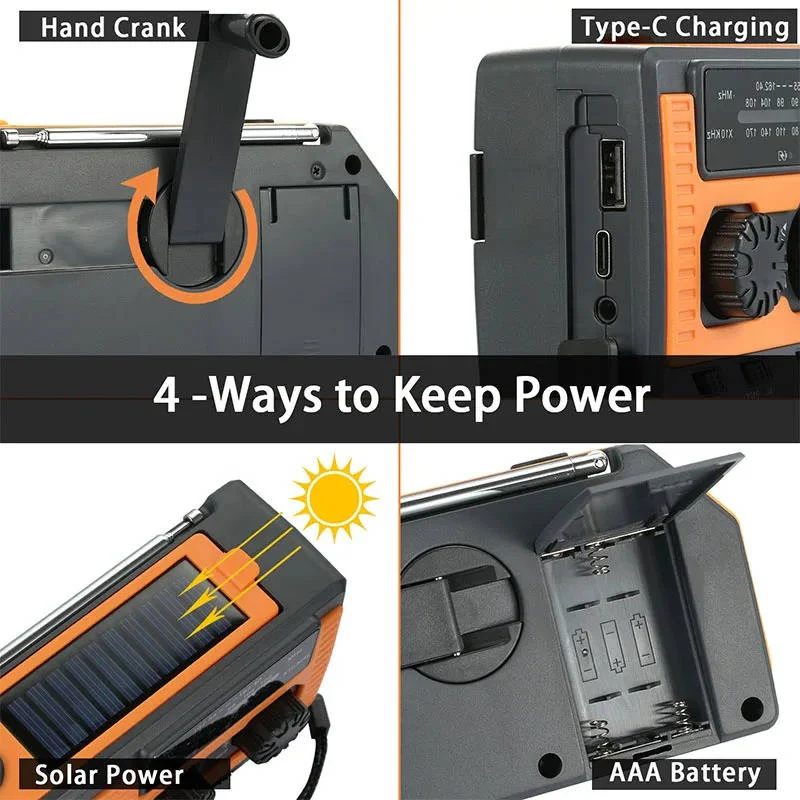 Solar Hand Crank Emergency Radio - Image 2