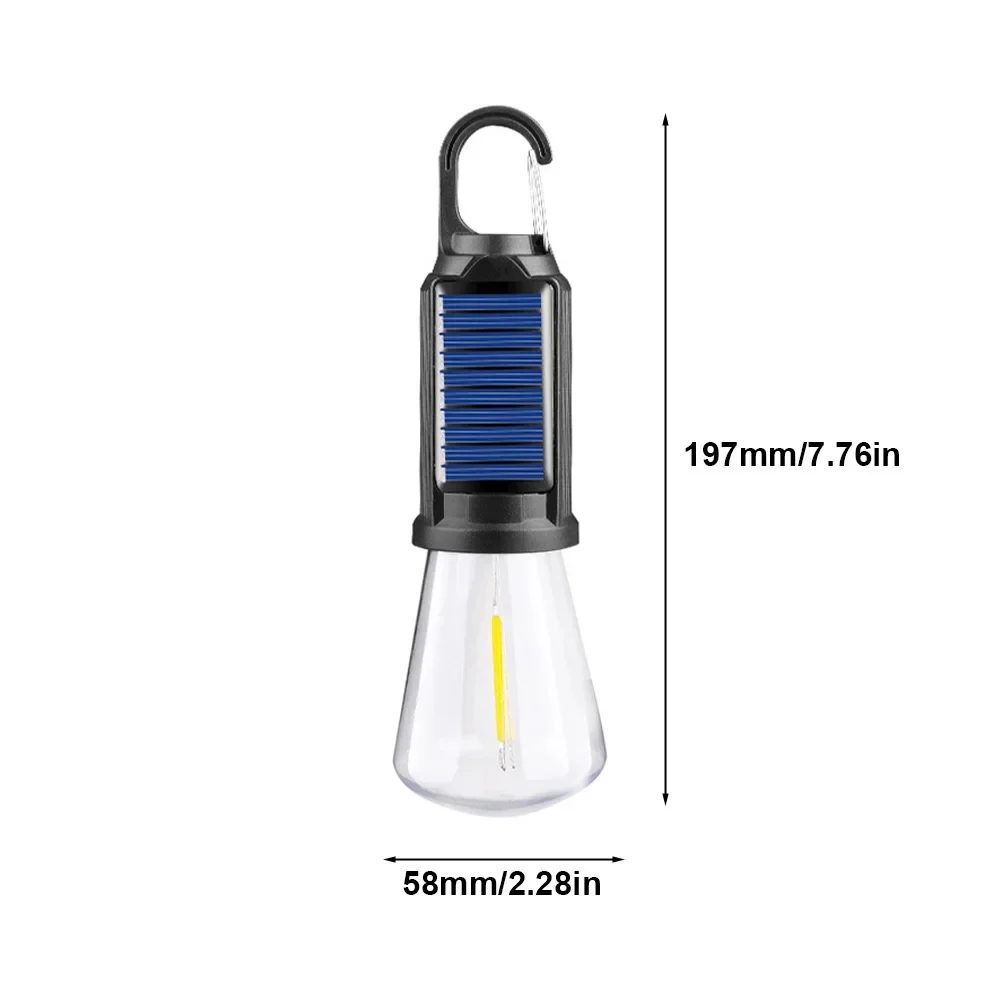 Solar Rechargeable Hooked Camping Light - Image 4