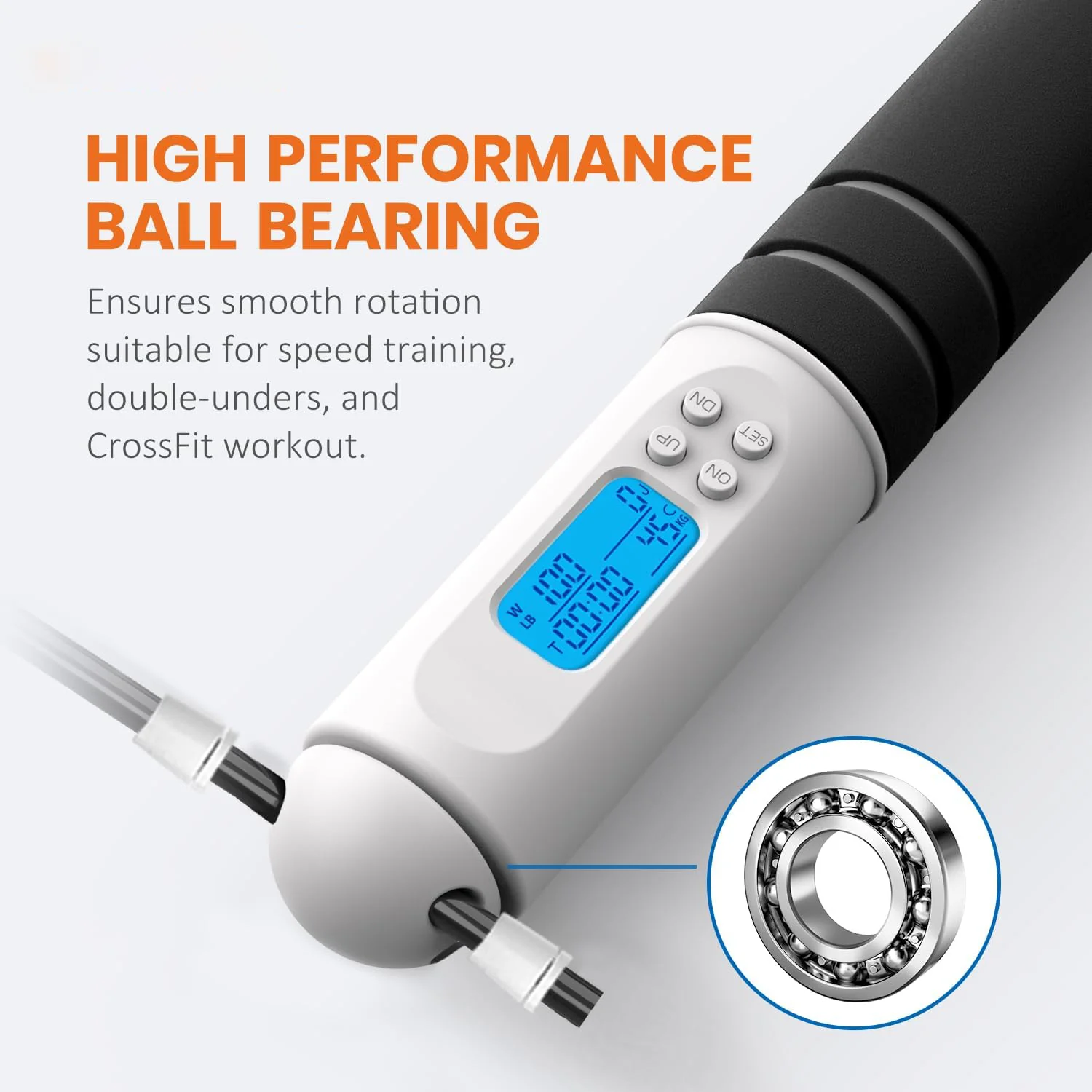 Speed Skipping Jump Rope With Calorie Counter - Image 5