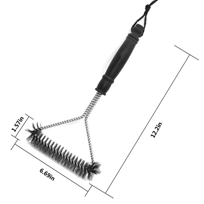 Stainless Steel Barbecue Grill Brush Cleaner - Image 2