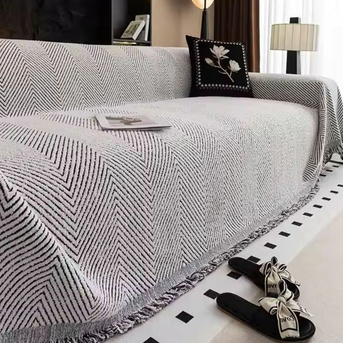 Stripe Herringbone Couch Cover - Image 3