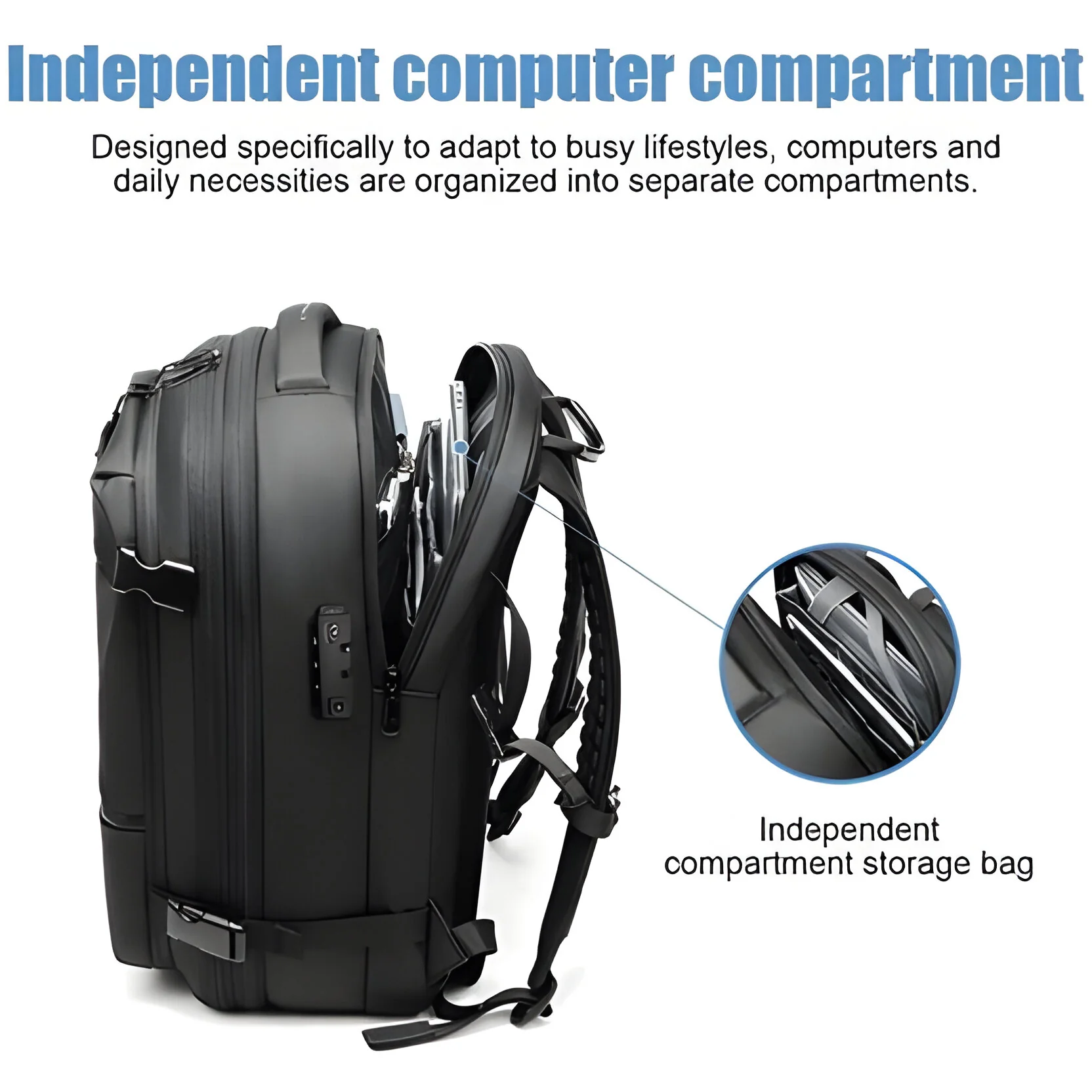 Structured Rucksack with Internal Compression System - Image 14