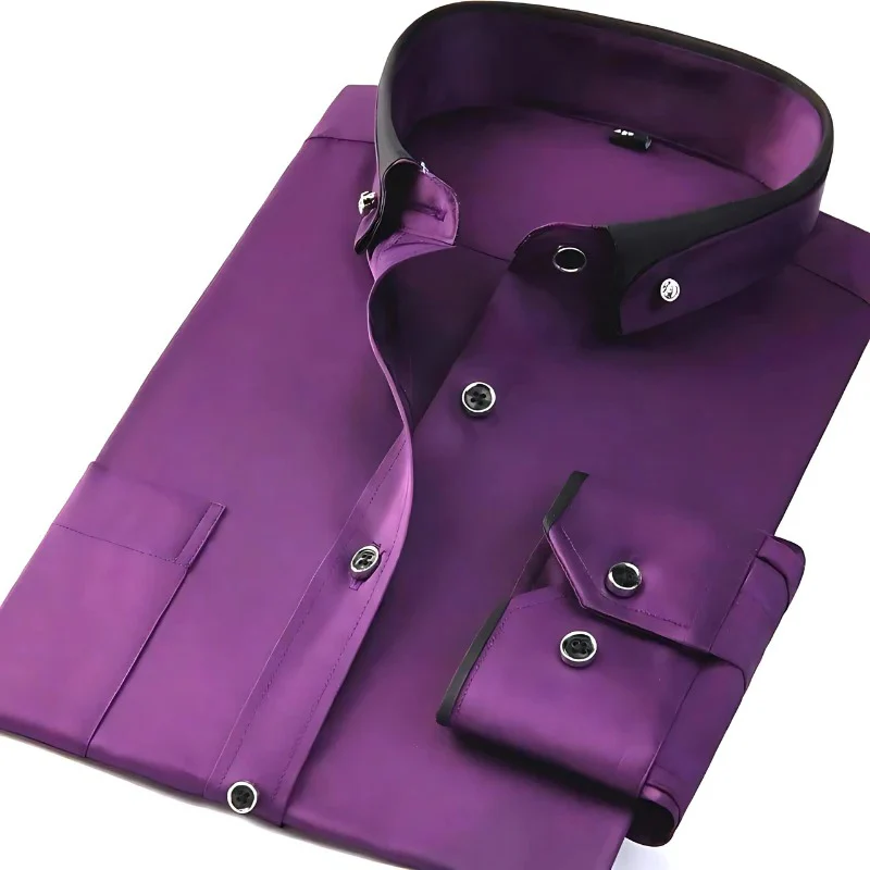 Stylish men's long-sleeved shirts: your fashion statement 2024 - Image 4