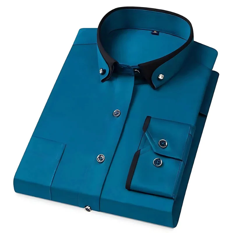 Stylish men's long-sleeved shirts: your fashion statement 2024 - Image 5