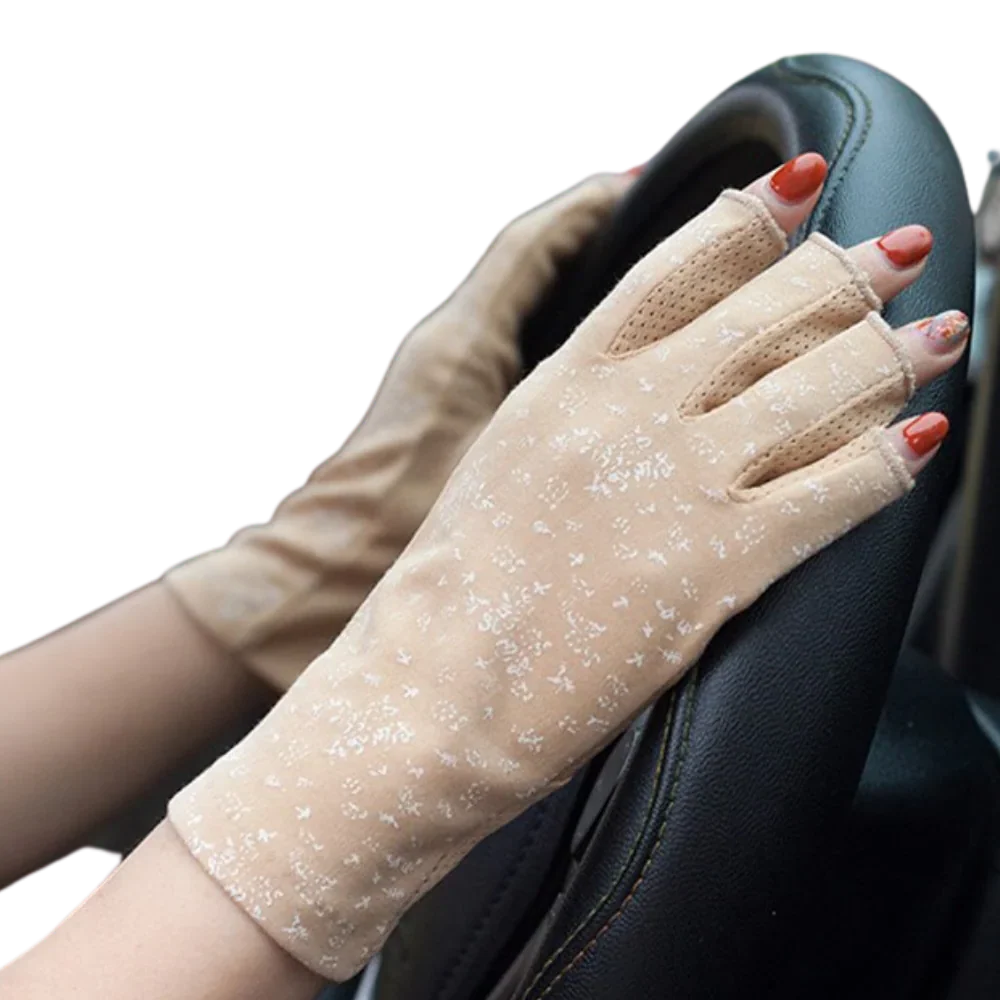 Stylish UV-Protective Cotton Gloves - Image 3