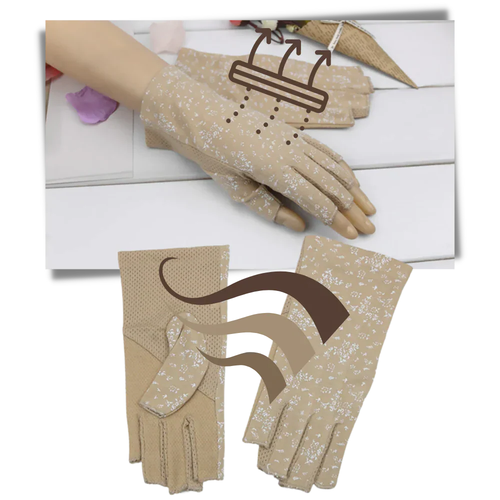 Stylish UV-Protective Cotton Gloves - Image 9