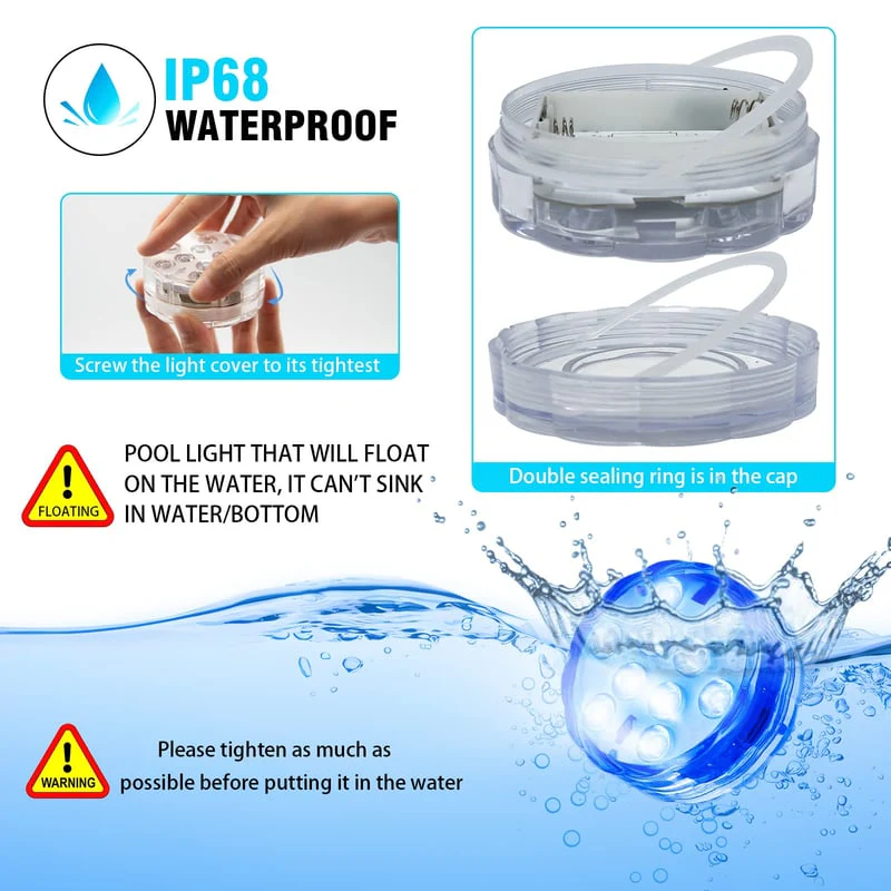 Submersible LED Pool Lights 10 Lamps - Image 7