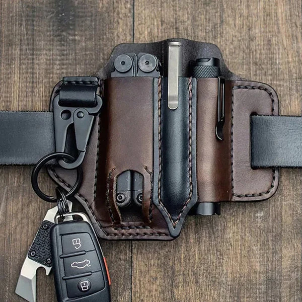 Tactical Multi Tool Belt Leather Bag - Image 2