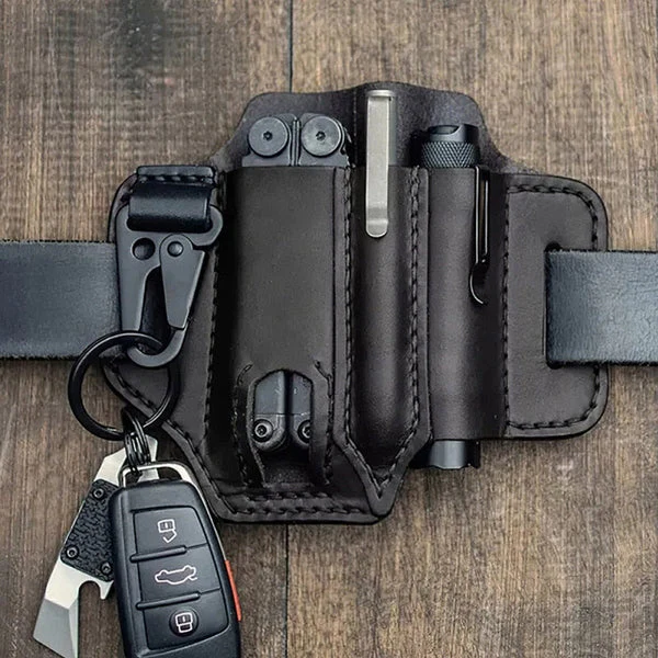 Tactical Multi Tool Belt Leather Bag - Image 3
