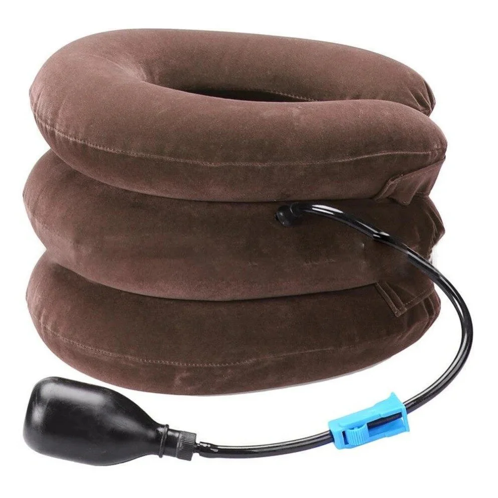 Three Layers Cervical Neck Traction Inflatable Pillow - Image 10