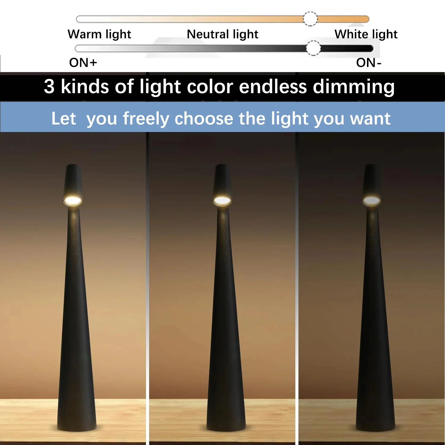 Touch Control Reading Light with Tri-Color Dimming - Image 4