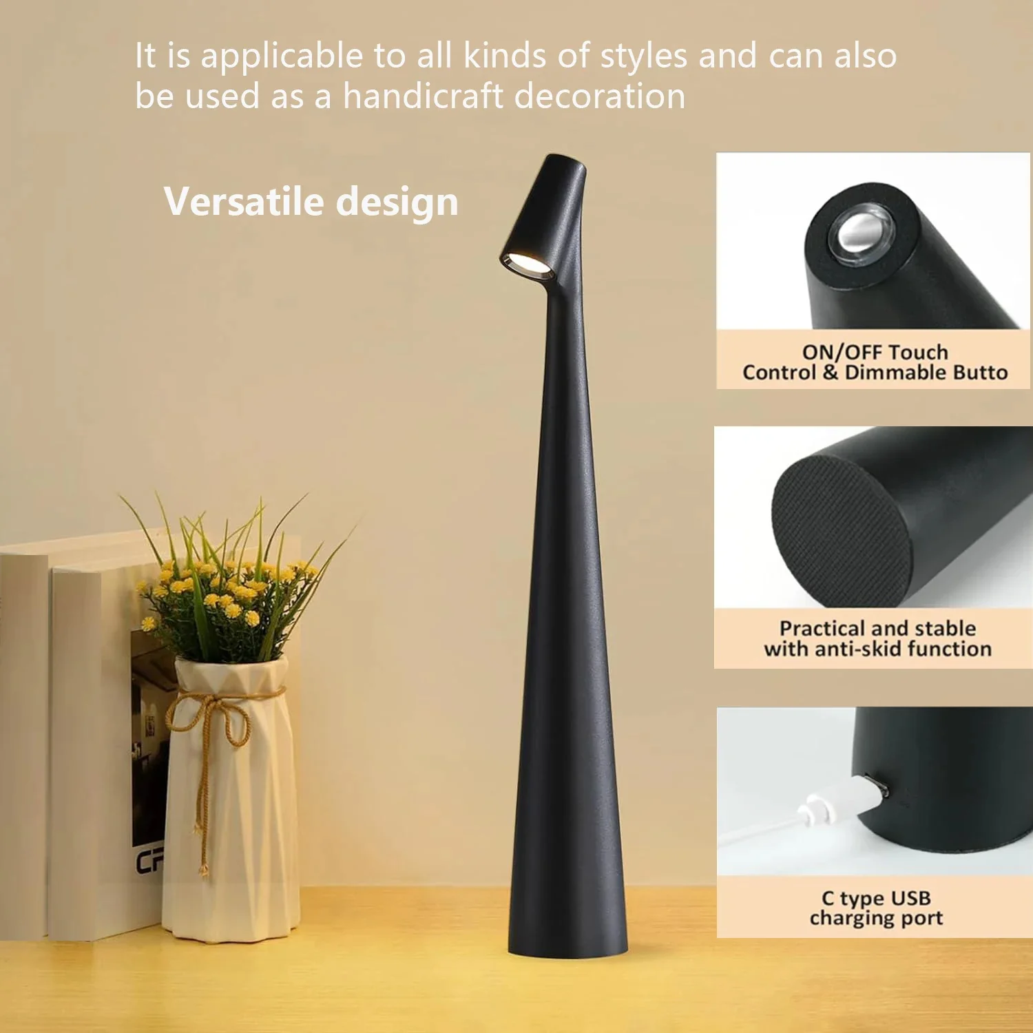 Touch Control Reading Light with Tri-Color Dimming - Image 5