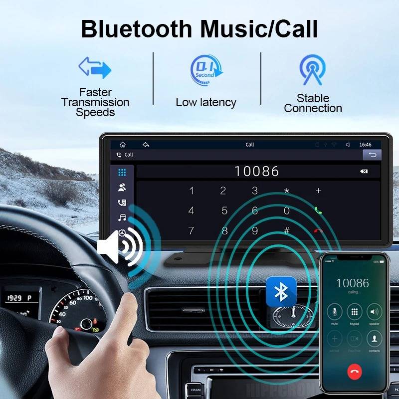 Touch Screen Car Stereo with Bluetooth and Backup Camera - Image 5