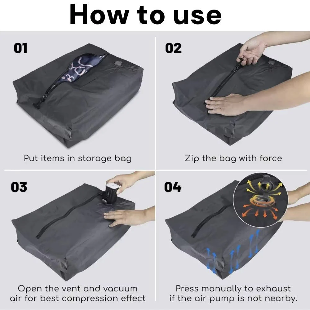 Travel Vacuum Pump And Two Bags - Image 9