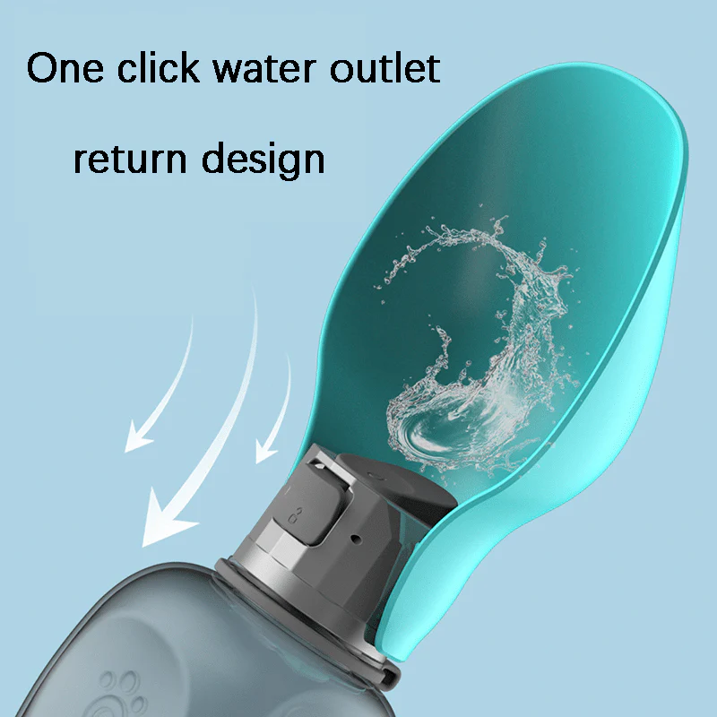 Travel Water Bottle For Dogs With Foldable Leak-proof Bowl, Large Capacity 27.05oz - Image 3