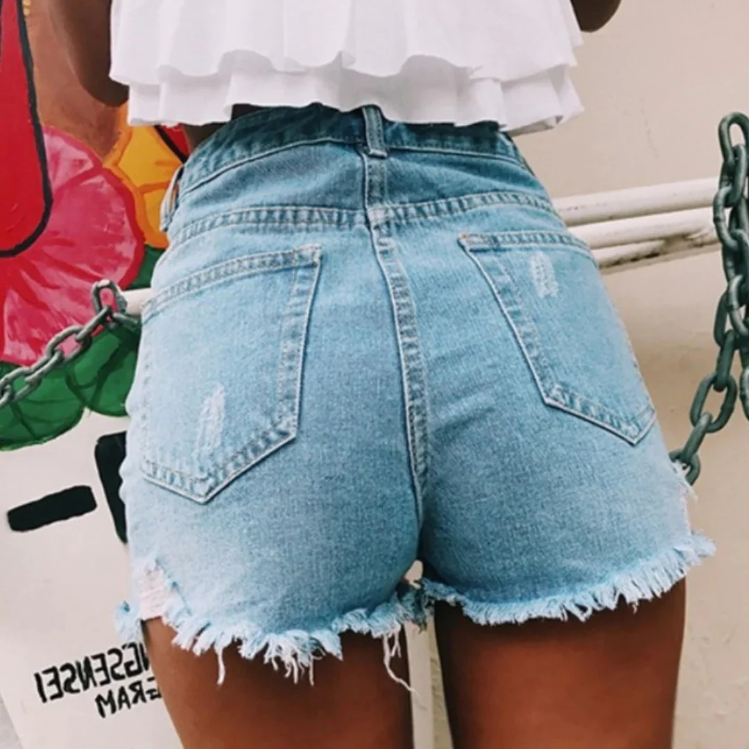 Trendy Denim Shorts for Women - Image 2