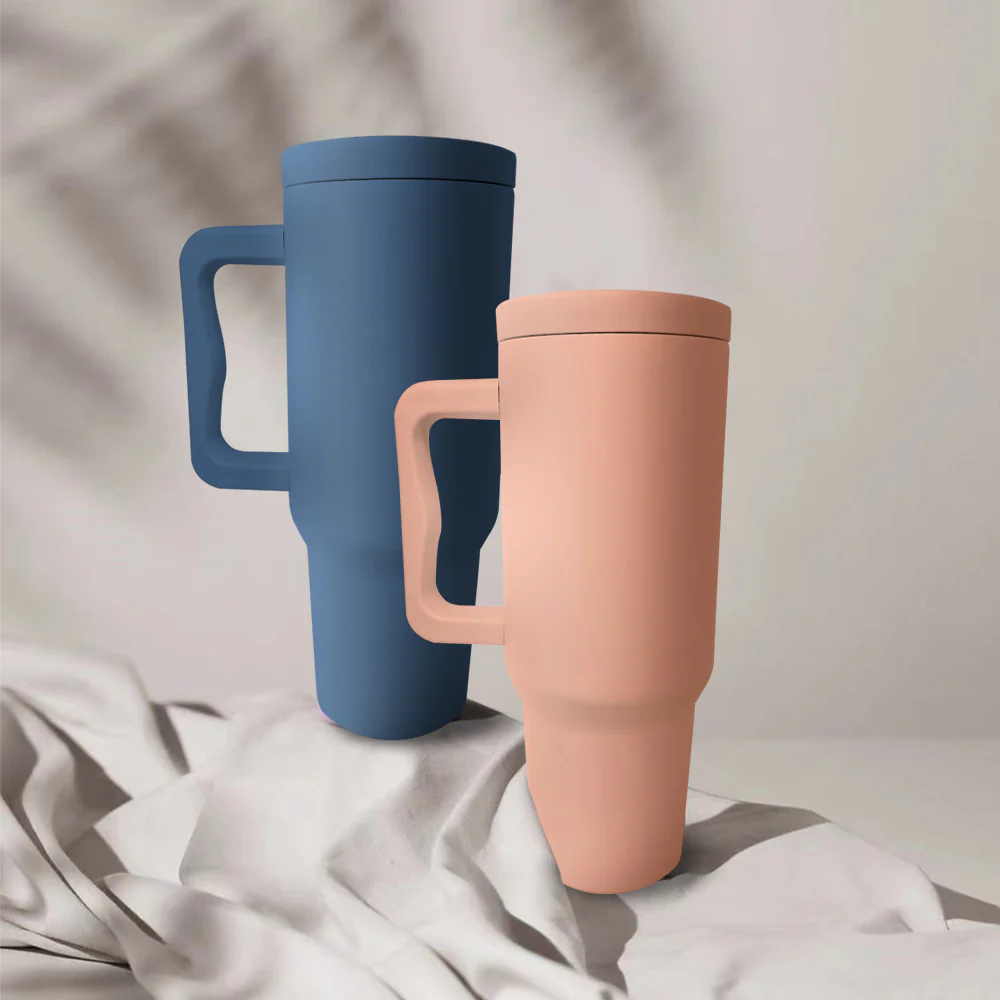 Trendy Stainless Steel Insulated Water Bottle with Straw and Handle - Image 2