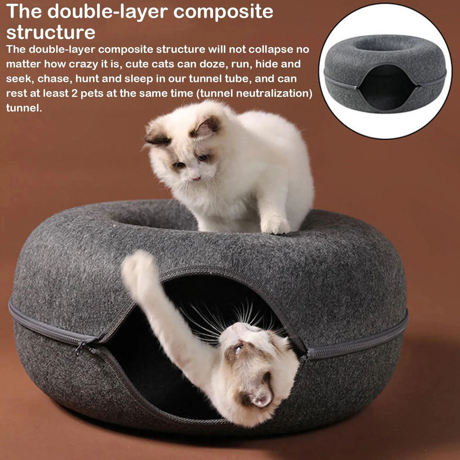 Tunnel Interactive Cat Bed - Image 5