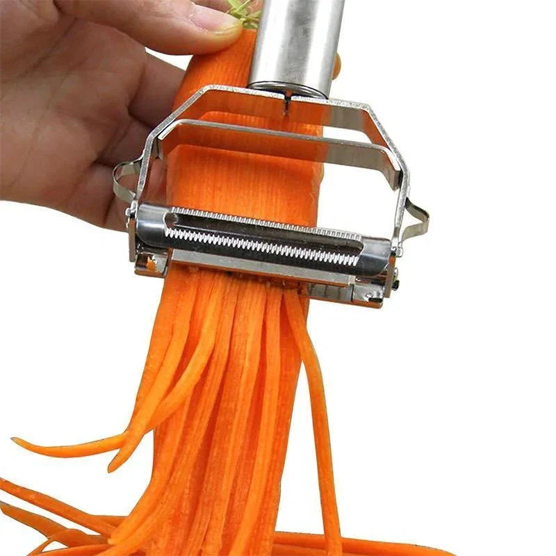 Ultra Sharp Stainless Steel Multi-function Vegetable Peeler & Julienne Cutter Potato Carrot Grater - Image 4