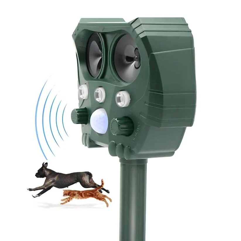 Ultrasonic Cat Repellent Ultrasound and Noise Sonar Repellent Deterrent for Cat, Fox, Rat, Squirrel and Dog