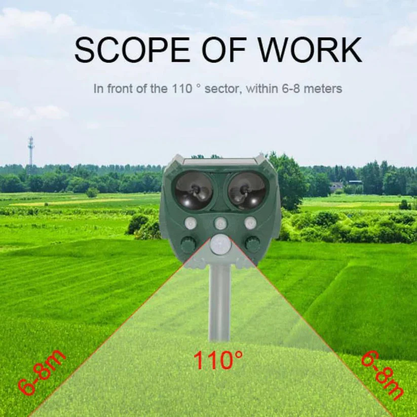 Ultrasonic Cat Repellent Ultrasound and Noise Sonar Repellent Deterrent for Cat, Fox, Rat, Squirrel and Dog - Image 12