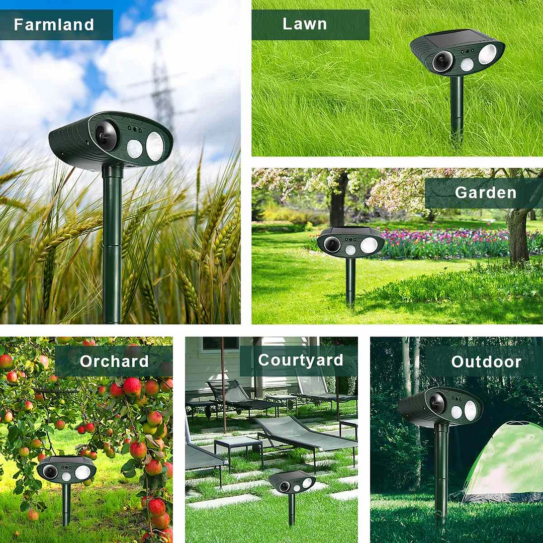 Ultrasonic Deer Repeller - Pack Of 4 Solar Powered - Get Rid of Deer in 48 Hours - Image 4