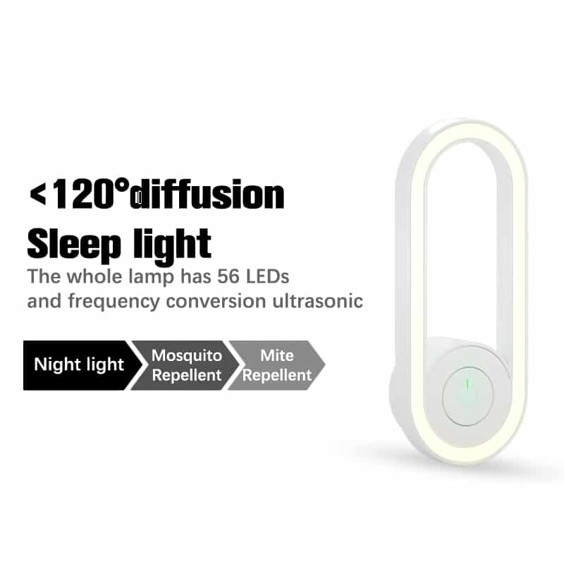 Ultrasonic LED Mosquito Repellent Night Light - Image 12