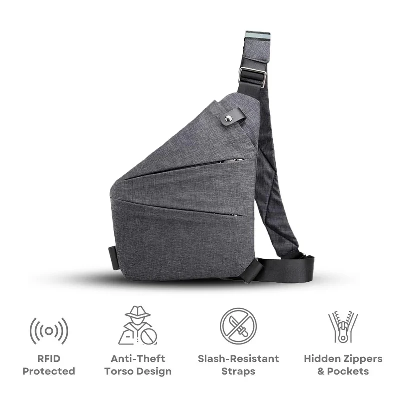 Unisex Anti-Theft Crossbody Bag - Image 26