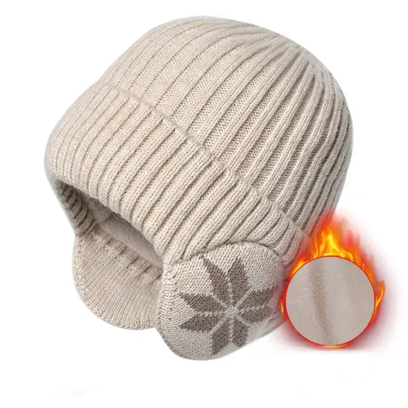 Unisex Winter Knit Beanie with Ear Protection - Image 6