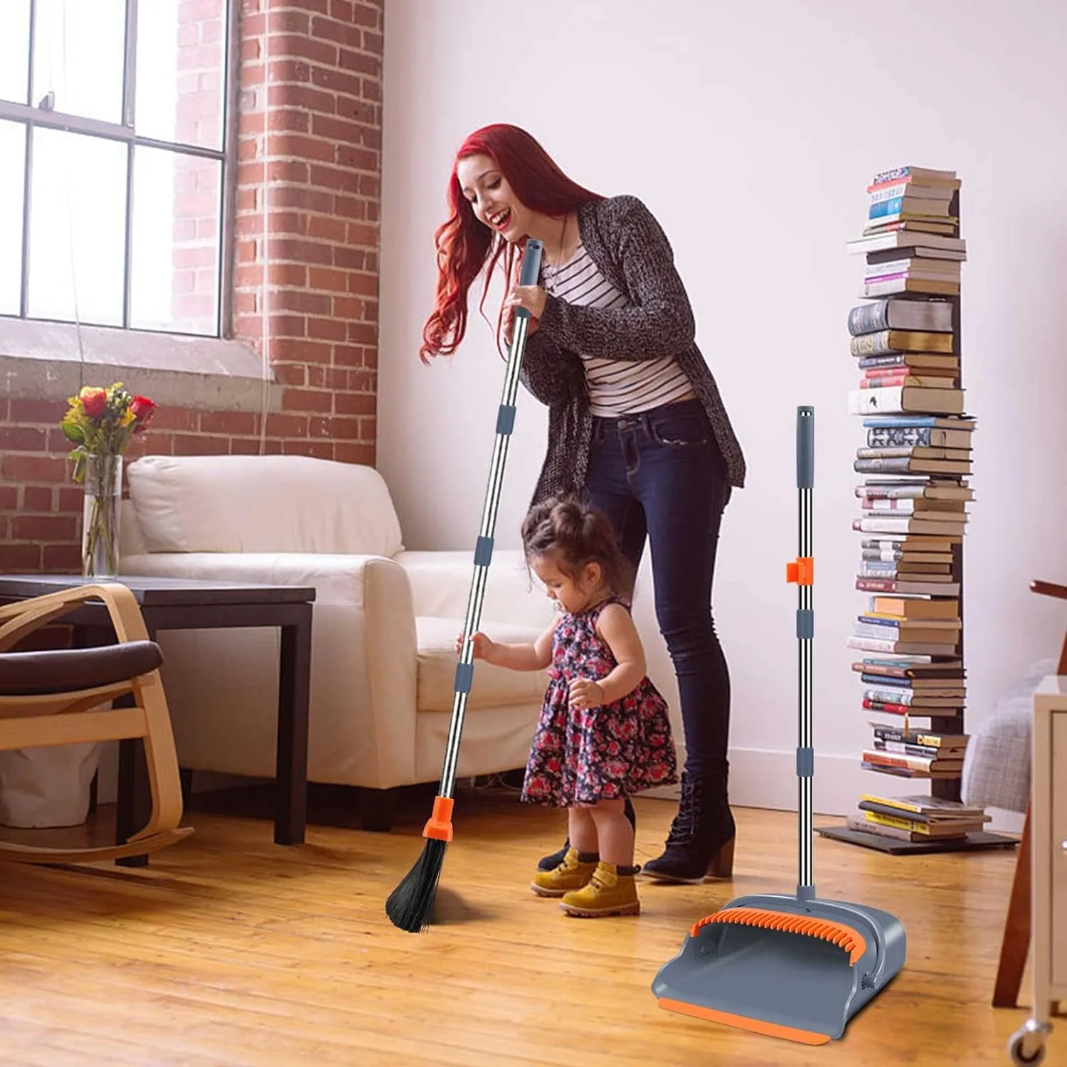 Self-Cleaning Broom And Dustpan Set - Image 5