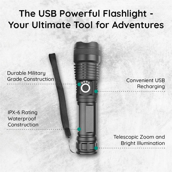 USB Powerful Flashlight Torch - Image 13