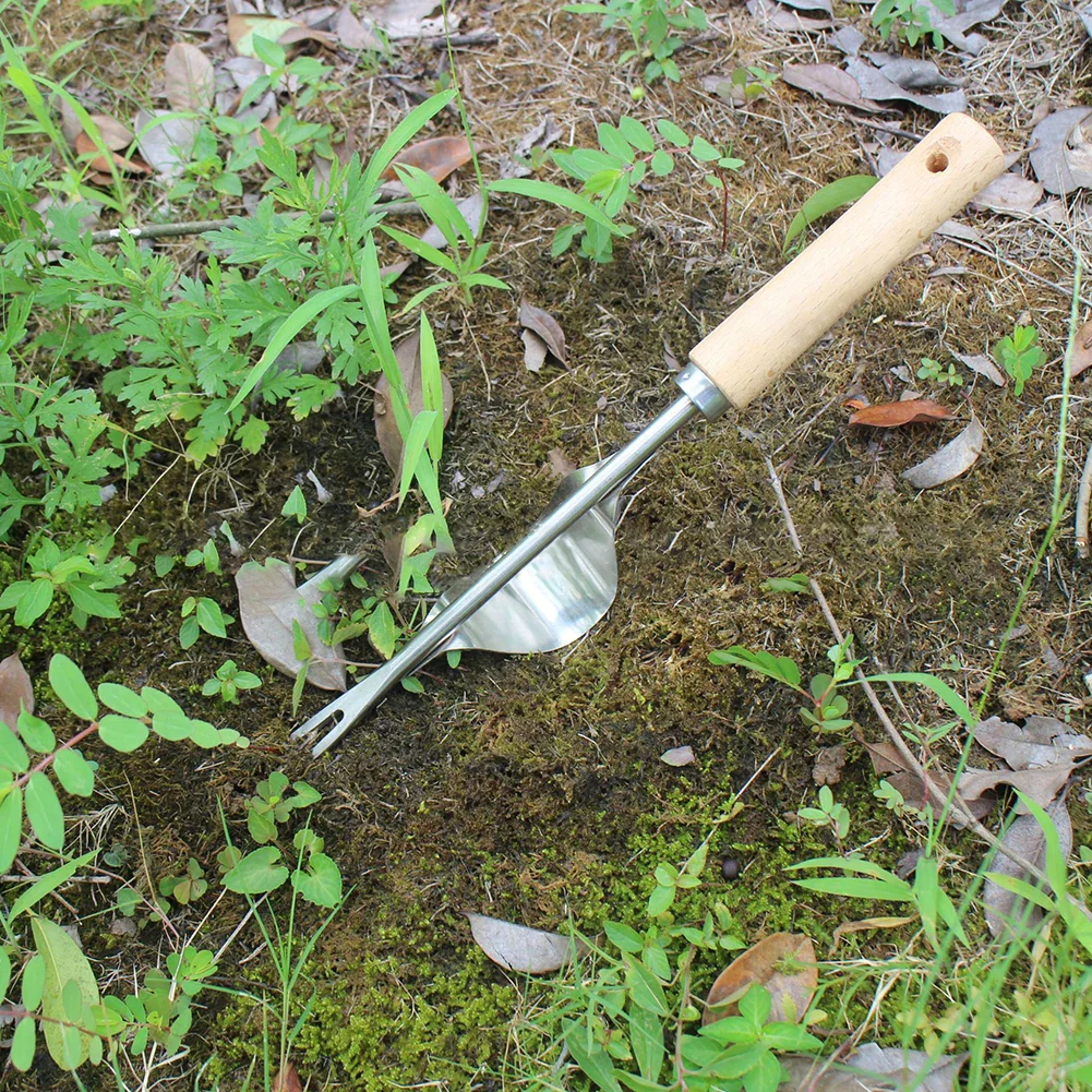 V-Shaped Weed Puller Tool with Long Handle - Image 2