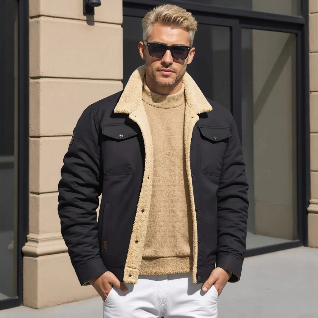 Vintage Bomber Jacket for Men - Image 11