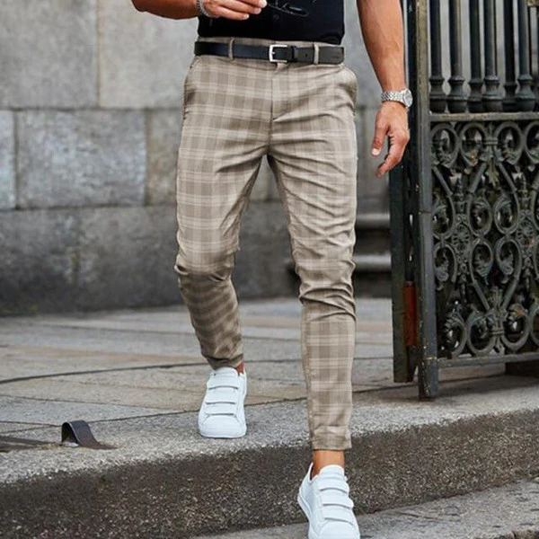 Vintage Checkered Pants - Image 3
