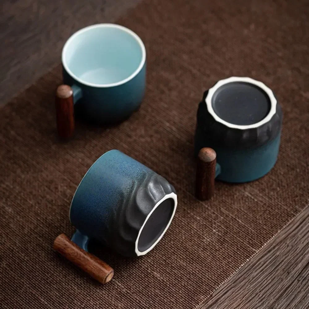 Vintage Espresso Cups With Wooden Handle - Image 7