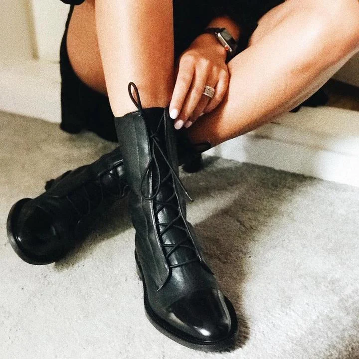 Vintage Heeled Ankle Boots For Women - Image 4