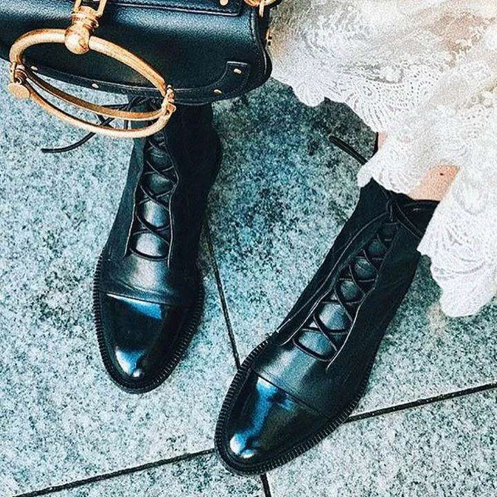 Vintage Heeled Ankle Boots For Women - Image 7