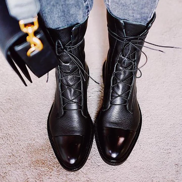 Vintage Heeled Ankle Boots For Women - Image 8