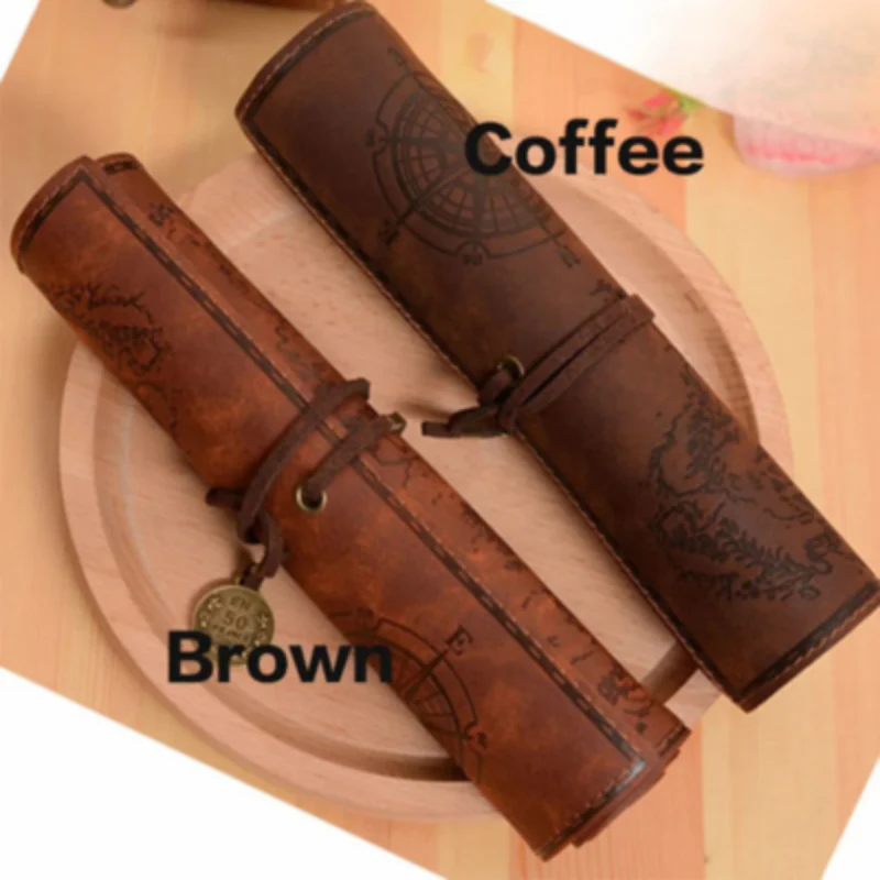 Vintage Leather Pencil Case - Image 4