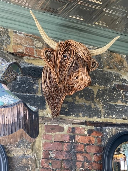 Wall-Mounted Cow Sculpture - Image 3