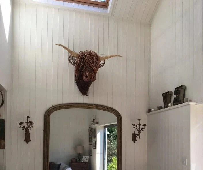 Wall-Mounted Cow Sculpture - Image 4