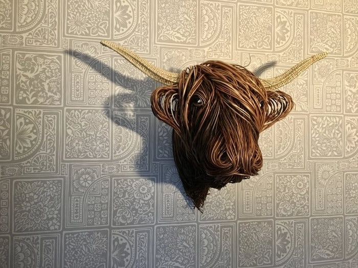 Wall-Mounted Cow Sculpture - Image 5