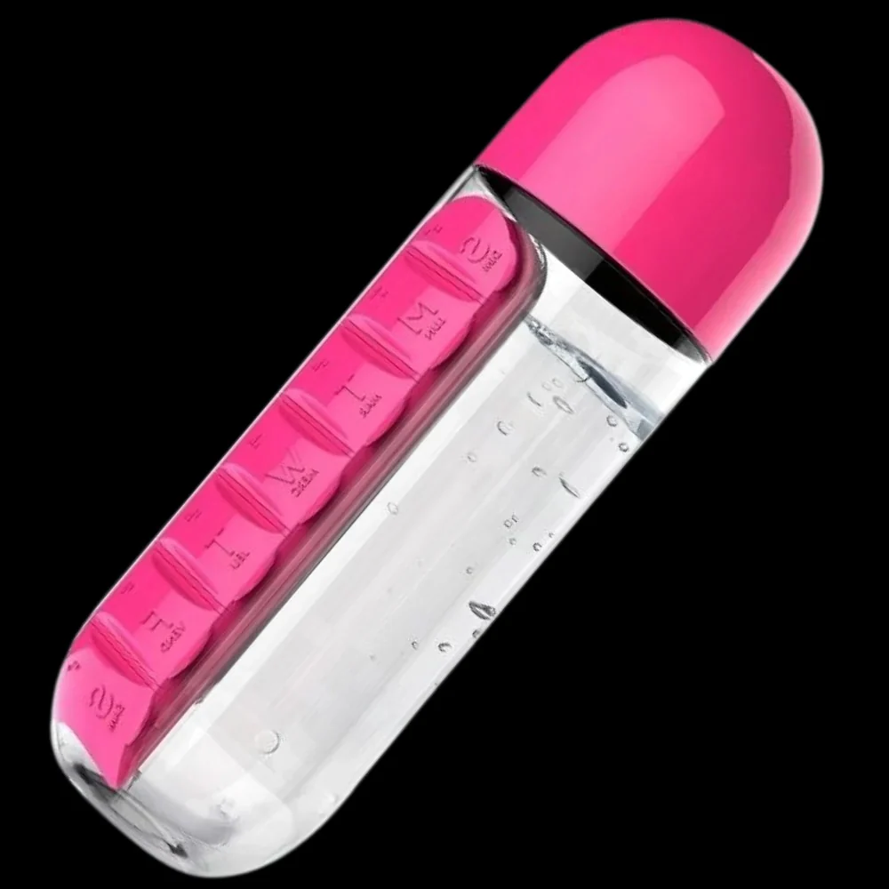 Water Bottle with Pill Holder - Image 3