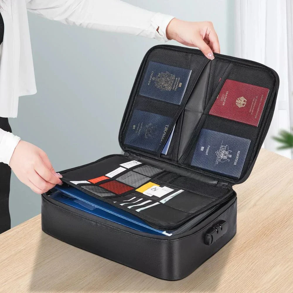 Waterproof Fireproof Document Cash Safe Bag - Image 2
