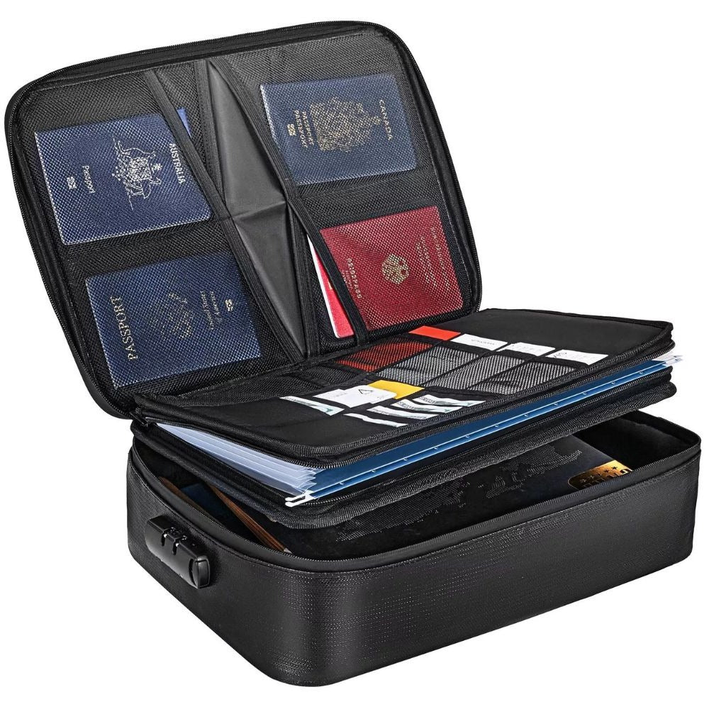 Waterproof Fireproof Document Cash Safe Bag - Image 3