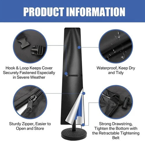 Waterproof Outdoor Parasol Cover - Image 8